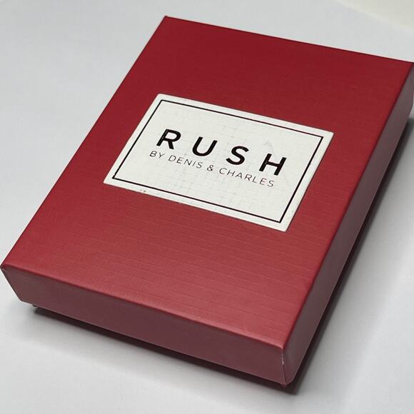 Denis & Charles RUSH earrings gold tone pierced drop dangle costume jewelry - Picture 8 of 11